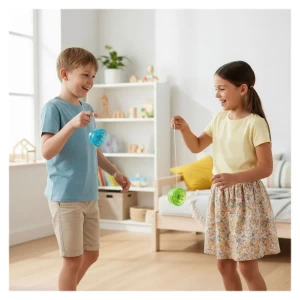 Yo-Yo cu lumini LED, culoare: Multicolor, dimensiune: 6 cm – fotografie produs