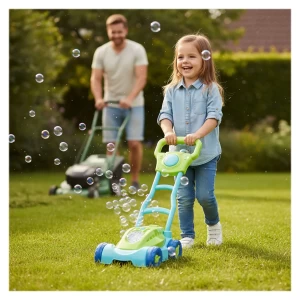 Mașină de tuns iarba cu bule, lumini și sunete, culoare: Multicolor, dimensiune: 28x21x14 cm – fotografie produs