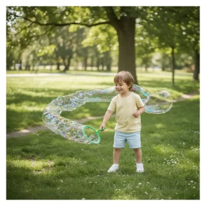 Set baloane de săpun gigantice cu baghetă XXL, culoare: Multicolor, dimensiune: 21 cm – fotografie produs