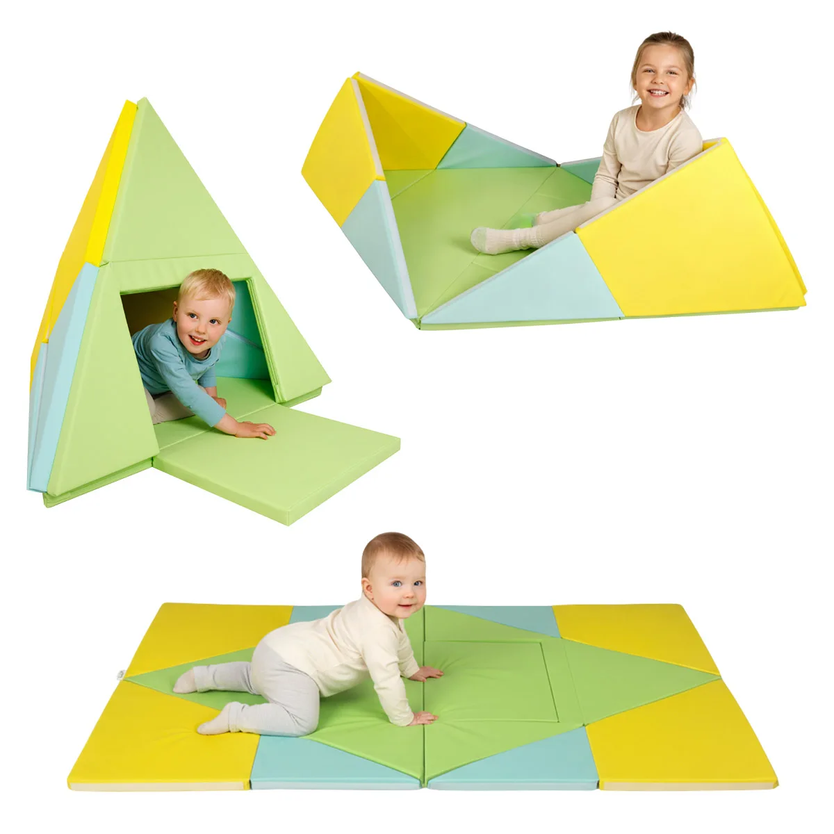 Covoraș de joacă multifuncțional 3 în 1, Alldoro, culoare: Multicolor, dimensiune: 182x105 cm – fotografie produs