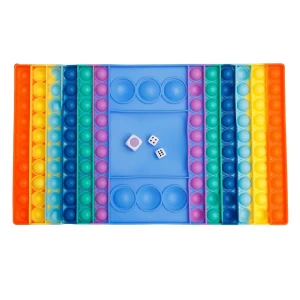 Pop it cu zaruri, joc tactic, culoare: Multicolor, dimensiune: 33x19 cm – fotografie produs