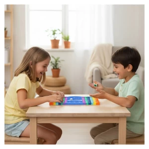 Pop it cu zaruri, joc tactic, culoare: Multicolor, dimensiune: 33x19 cm – fotografie produs