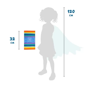 Pop it cu zaruri, joc tactic, culoare: Multicolor, dimensiune: 33x19 cm – fotografie produs