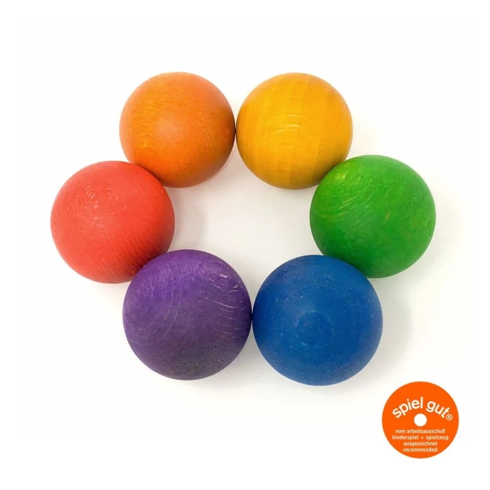 Bile colorate in 6 culori, Grapat, culoare: Multicolor, dimensiune: 4,5 cm – fotografie produs