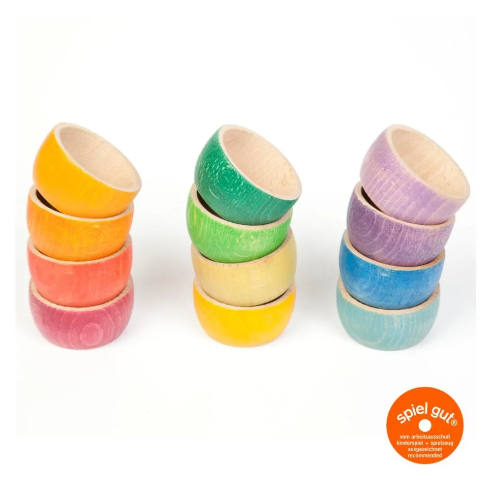 Boluri colorate 12 piese, Grapat, culoare: Multicolor, dimensiune: 6x3 cm – fotografie produs