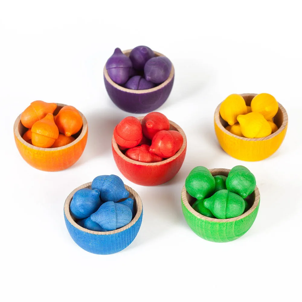 Boluri si ghinde 42 piese, Grapat, culoare: Multicolor, dimensiune: cutie: 22x9x16 cm – fotografie produs