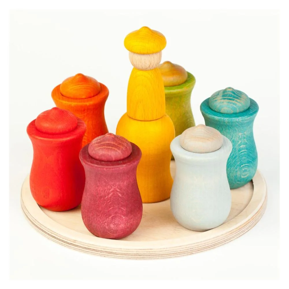 Calendar Waldorf 7 zile, Grapat, culoare: Multicolor, dimensiune: tava: 18 cm – fotografie produs