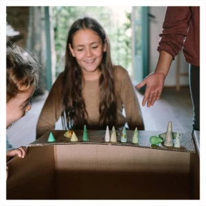 Forest Tree, set 18 copaci, Grapat, culoare: Multicolor, dimensiune: 3-7 cm – fotografie produs