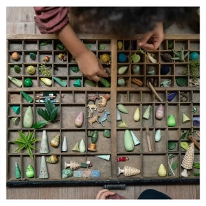 Forest Tree, set 18 copaci, Grapat, culoare: Multicolor, dimensiune: 3-7 cm – fotografie produs