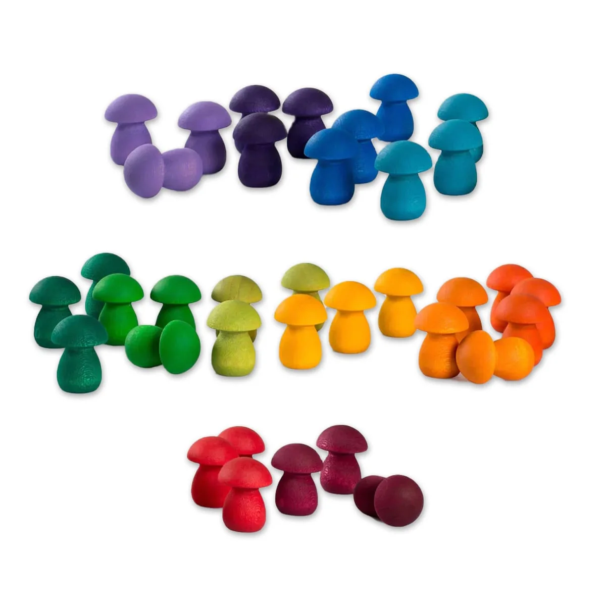 Mandala Rainbow Mushrooms, 36 de piese, Grapat, culoare: Multicolor, dimensiune: 16x12x5 cm – fotografie produs