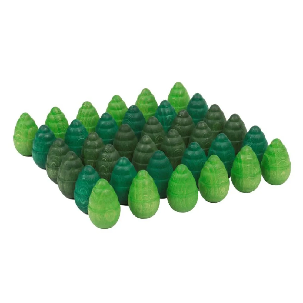 Mandala Trees 36 piese, Grapat, culoare: Verde, dimensiune: cutie: 19x5x14 cm – fotografie produs