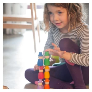 Vrajitorii Nins cu palarie 12 piese, Grapat, culoare: Multicolor, dimensiune: 7 cm – fotografie produs