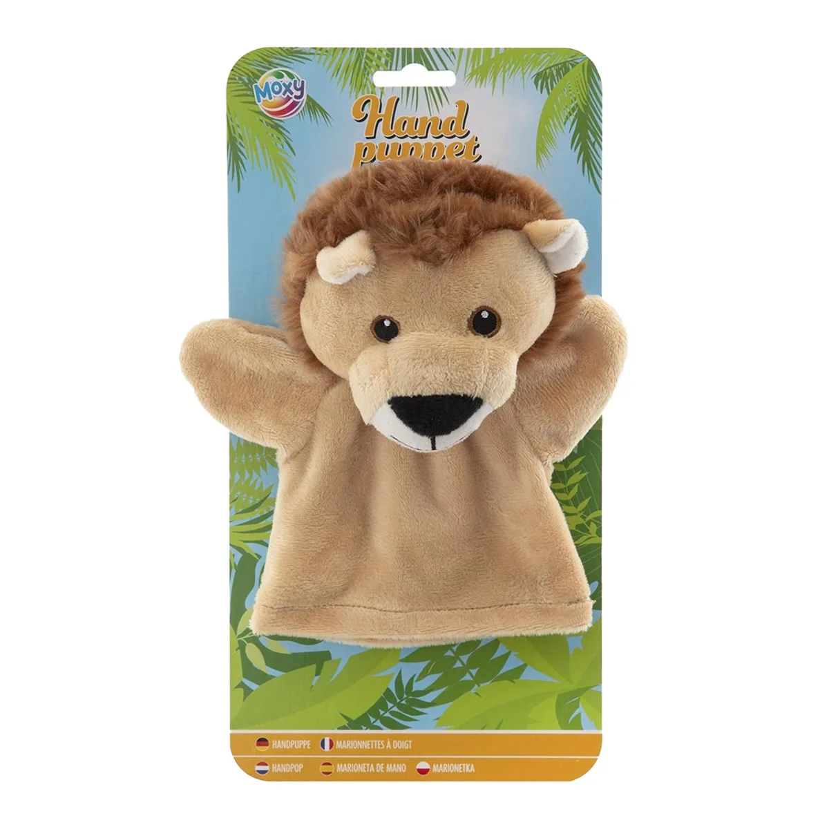 Papusa de mana, Leu, culoare: Multicolor, dimensiune: 20x20x9 cm – fotografie produs