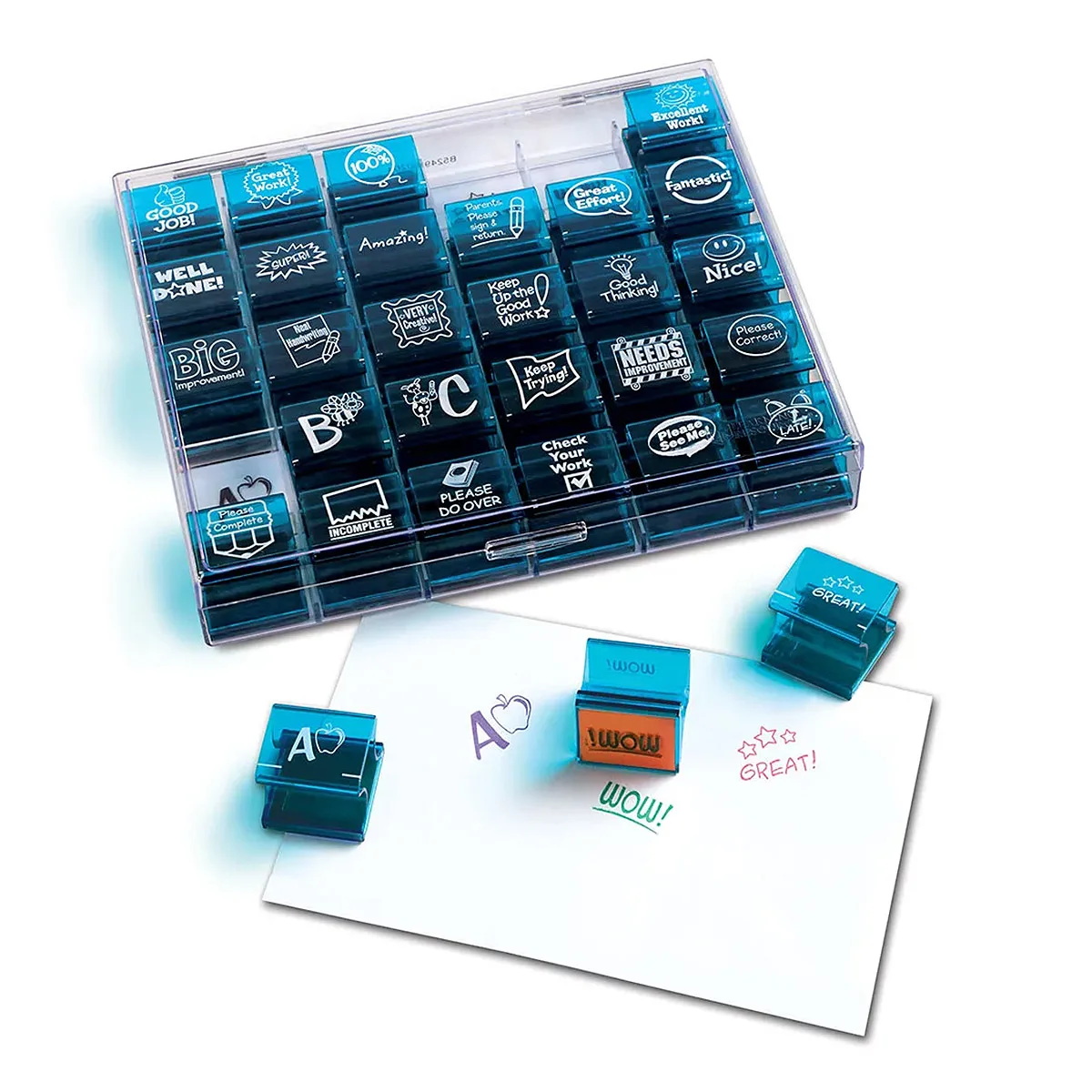 Stampilele profesorului, culoare: Multicolor, dimensiune: 4x3x3 cm – fotografie produs