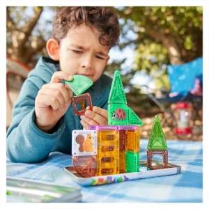 MAGNA-TILES Treehouse, Travel set, culoare: Multicolor, dimensiune: 19x9x2 cm – fotografie produs